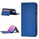 Magnet Card Case etui do iPhone 13 Pro pokrowiec portfel na karty kartę podstawka niebieski