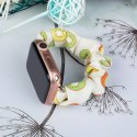 Materiałowa opaska do Apple Watch 42 / 44 / 45 mm pasek bransoleta bransoletka na gumce - kiwi