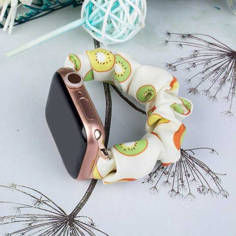 Materiałowa opaska do Apple Watch 42 / 44 / 45 mm pasek bransoleta bransoletka na gumce - kiwi