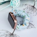 Materiałowa opaska do Apple Watch 42 / 44 / 45 mm pasek bransoleta bransoletka na gumce - niebieska