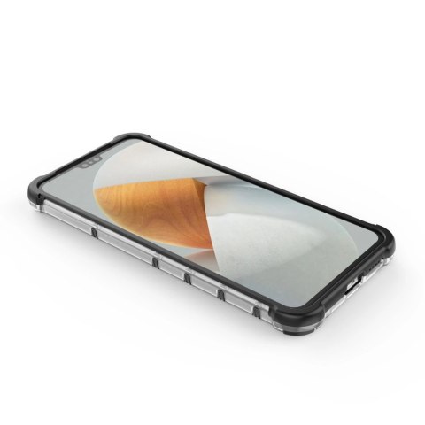 Honeycomb etui pancerny pokrowiec z żelową ramką Vivo V23 5G czarny