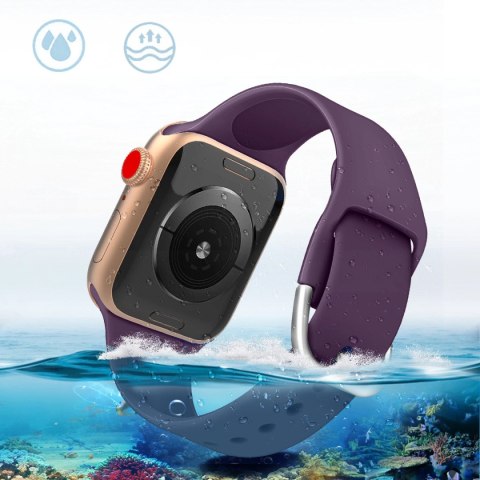 Silikonowa opaska Silicone Strap APS do Apple Watch 38 / 40 / 41 mm pasek bransoleta do zegarka - miętowa
