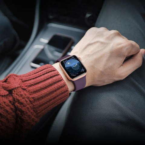 Silikonowa opaska Silicone Strap APS do Apple Watch 38 / 40 / 41 mm pasek bransoleta do zegarka - miętowa
