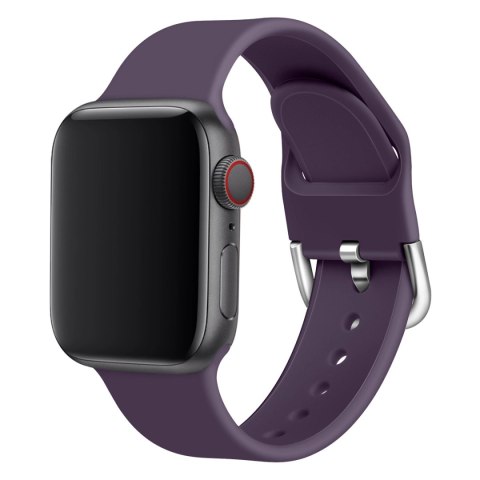 Silikonowa opaska Silicone Strap APS do Apple Watch 38 / 40 / 41 mm pasek bransoleta do zegarka - miętowa