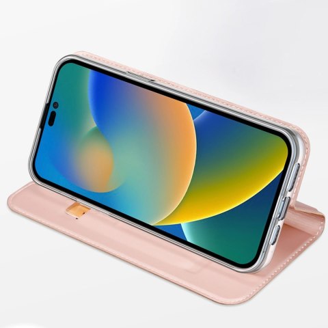 Dux Ducis Skin Pro kabura etui pokrowiec z klapką iPhone 14 Pro Max różowy