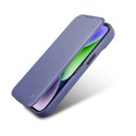 ICarer CE Premium Leather Folio Case skórzane etui iPhone 14 Pro Max z klapką magnetyczne MagSafe jasnofioletowy (WMI14220716-LP