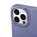 ICarer CE Premium Leather Folio Case skórzane etui iPhone 14 Pro Max z klapką magnetyczne MagSafe jasnofioletowy (WMI14220716-LP