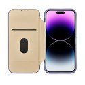 ICarer CE Premium Leather Folio Case skórzane etui iPhone 14 Pro Max z klapką magnetyczne MagSafe jasnofioletowy (WMI14220716-LP