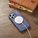 ICarer CE Premium Leather Folio Case skórzane etui iPhone 14 Pro Max z klapką magnetyczne MagSafe jasnofioletowy (WMI14220716-LP