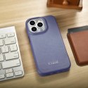 ICarer CE Premium Leather Folio Case skórzane etui iPhone 14 Pro Max z klapką magnetyczne MagSafe jasnofioletowy (WMI14220716-LP