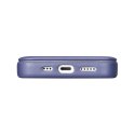ICarer CE Premium Leather Folio Case skórzane etui iPhone 14 Pro z klapką magnetyczne MagSafe jasnofioletowy (WMI14220714-LP)