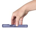 ICarer CE Premium Leather Folio Case skórzane etui iPhone 14 Pro z klapką magnetyczne MagSafe jasnofioletowy (WMI14220714-LP)