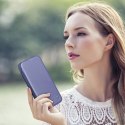 ICarer CE Premium Leather Folio Case skórzane etui iPhone 14 Pro z klapką magnetyczne MagSafe jasnofioletowy (WMI14220714-LP)