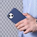 ICarer Case Leather pokrowiec etui z naturalnej skóry do iPhone 14 niebieski (WMI14220705-BU) (kompatybilne z MagSafe)