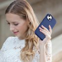ICarer Case Leather pokrowiec etui z naturalnej skóry do iPhone 14 niebieski (WMI14220705-BU) (kompatybilne z MagSafe)