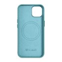 ICarer Litchi Premium Leather Case skórzane etui iPhone 14 magnetyczne z MagSafe zielony (WMI14220709-GN)