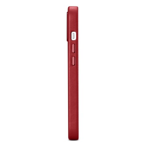 ICarer Case Leather pokrowiec etui z naturalnej skóry do iPhone 14 Plus czerwony (kompatybilne z MagSafe)