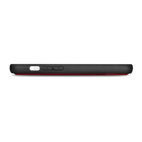 ICarer Wallet Case 2in1 etui iPhone 14 Plus skórzany pokrowiec z klapką Anti-RFID czerwony (WMI14220727-RD)