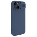 Nillkin CamShield Magnetic Silicone Case etui iPhone 14 Plus magnetyczny MagSafe pokrowiec z osłoną na aparat niebieski