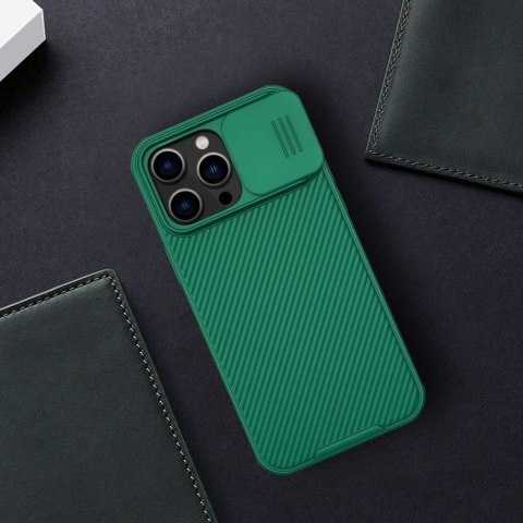 Nillkin CamShield Pro Case etui iPhone 14 Pro Max pancerny pokrowiec osłona na aparat kamerę niebieski