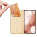 Dux Ducis Skin Pro etui Samsung Galaxy S23+ pokrowiec z klapką portfel na kartę podstawka złote