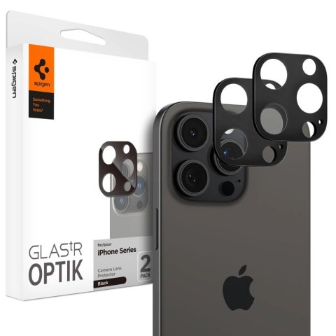 Osłona aparatu Spigen Optik.tR Camera Protector na iPhone 14 Pro / Pro Max / 15 Pro / Pro Max / 16 Pro / Pro Max- czarna 2 szt.