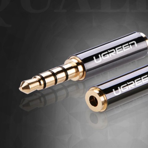 Ugreen adapter audio jack 3.5mm męski do jack 2.5mm żeński czarny (20502)