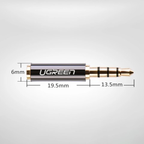Ugreen adapter audio jack 3.5mm męski do jack 2.5mm żeński czarny (20502)
