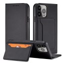 Magnet Card Case etui Samsung Galaxy S23+ pokrowiec z klapką portfel podstawka czarne