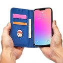 Magnet Card Case etui Samsung Galaxy S23+ pokrowiec z klapką portfel podstawka niebieskie
