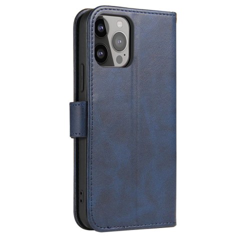 Magnet Case etui Samsung Galaxy S23 Ultra pokrowiec z klapką portfel podstawka niebieskie