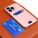 Leather Stand Case etui Samsung Galaxy S23 Ultra pokrowiec portfel na kartę z podstawką różowe