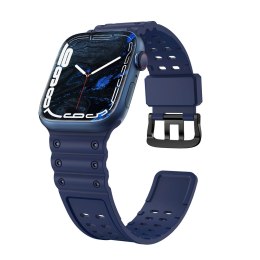 Pasek Strap Triple Protection do Apple Watch 38 / 40 / 41 mm opaska bransoleta - granatowy