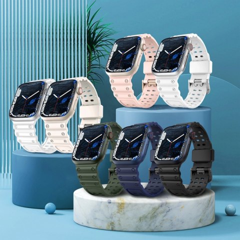 Pasek Strap Triple Protection do Apple Watch 38 / 40 / 41 mm opaska bransoleta - granatowy