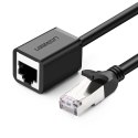 Kabel Ugreen NW112 11278 sieciowy Ethernet RJ45 (żeński) - RJ45 (męski) F/UTP Cat. 6 1 Gbps 0.5m - czarny