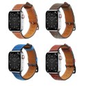 Pasek skórzany Strap Leather do Apple Watch 38 / 40 / 41 mm opaska bransoleta - czerwony