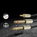Ugreen kabel przewód audio mini jack 3,5 mm - 2 x jack 6,35mm 2m szary (AV126)