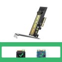 Ugreen karta rozszerzeń adapter dysku M.2 NVMe SATA (M, M+B key) PCIe 3.0 x4 32Gbps (CM302)
