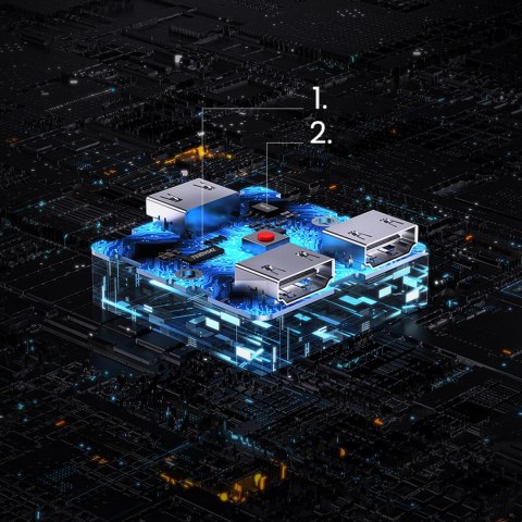 Ugreen switch przełącznik rozdzielacz HDMI - 2x HDMI 4K 60Hz czarny (CM217)