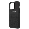 Etui AMG Leather Curved Lines na iPhone 13 Pro / iPhone 13 - czarne