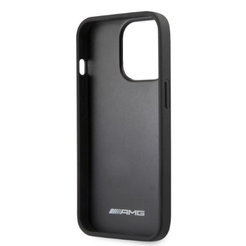 Etui AMG Leather Curved Lines na iPhone 13 Pro / iPhone 13 - czarne