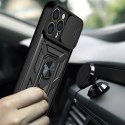 Hybrid Armor Camshield etui Realme 10 Pro+ pancerny pokrowiec z osłoną na aparat czarne