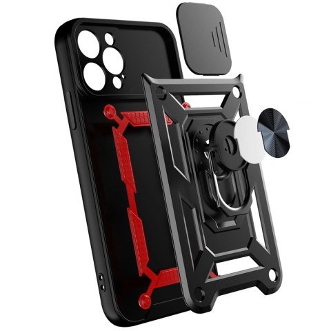 Hybrid Armor Camshield etui Realme 10 Pro+ pancerny pokrowiec z osłoną na aparat czarne