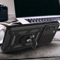 Hybrid Armor Camshield etui do Samsung Galaxy S23+ pancerny pokrowiec z osłoną na aparat czerwone