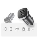 Ładowarka samochodowa Ugreen CD130 USB-A / USB-C 30W - szara