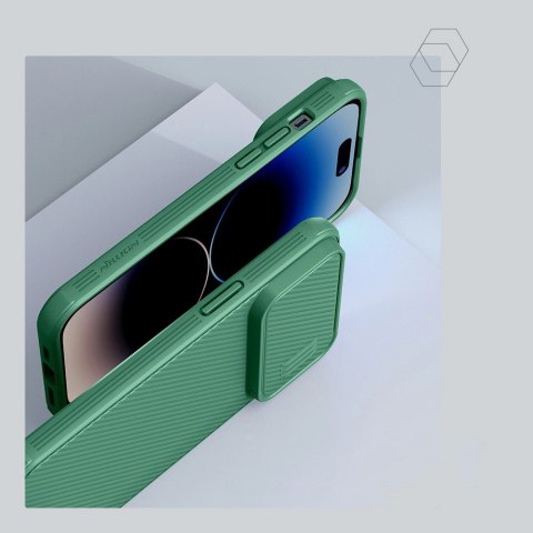 Nillkin CamShield S Case etui iPhone 14 Pro Max pancerny pokrowiec osłona na aparat niebieskie