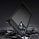 Carbon Case etui Motorola Moto G13 elastyczny silikonowy karbonowy pokrowiec czarne