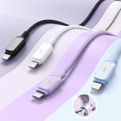 Kabel Joyroom Multi-Color Series A14 Lightning / USB-A 2.4A 1.2 m - biały