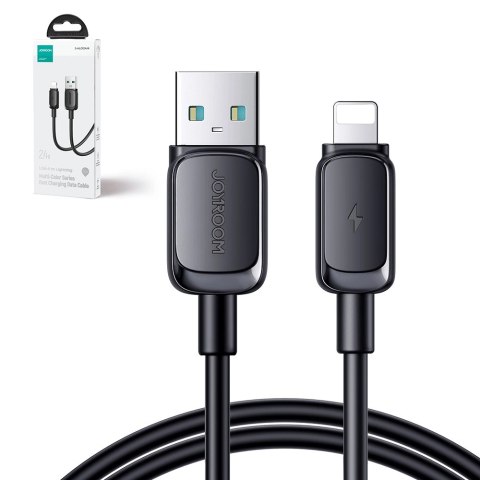 Kabel Joyroom Multi-Color Series A14 Lightning / USB-A 2.4A 1.2 m - czarny
