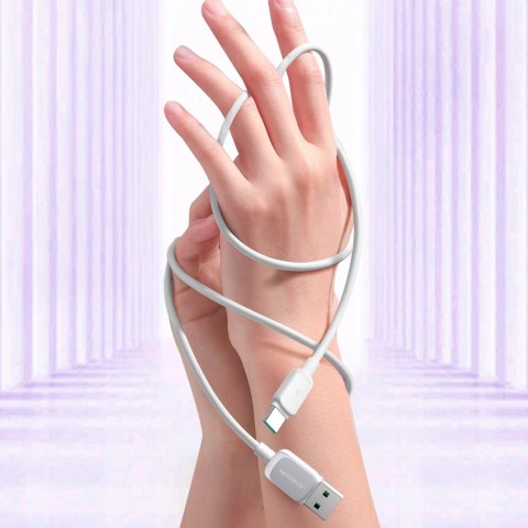 Kabel Joyroom Multi-Color Series A14 USB-A / USB-C 3A 1.2 m - biały